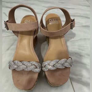 Madden NYC Rhinstone Sandals 8